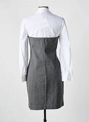 Robe courte gris ANGELA DAVIS pour femme seconde vue
