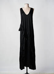 Robe longue noir ANGELA DAVIS pour femme seconde vue