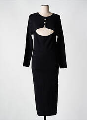 Robe longue noir ANGELA DAVIS pour femme seconde vue