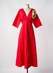 Robe longue rouge ANGELA DAVIS pour femme seconde vue