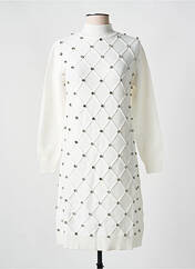Robe mi-longue blanc ANGELA DAVIS pour femme seconde vue