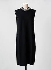 Robe mi-longue noir ANGELA DAVIS pour femme seconde vue