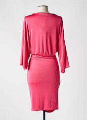 Robe mi-longue rose ANGELA DAVIS pour femme seconde vue