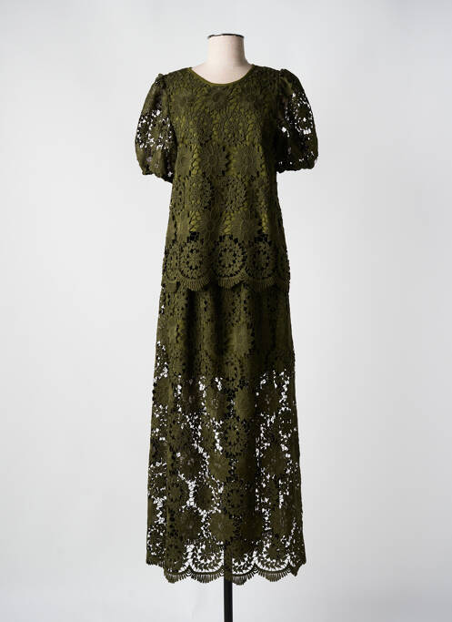 Ensemble jupe coupe cintrée vert LUMINA femme