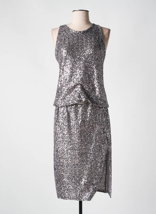 Ensemble jupe coupe cintrée gris ANGELA DAVIS femme