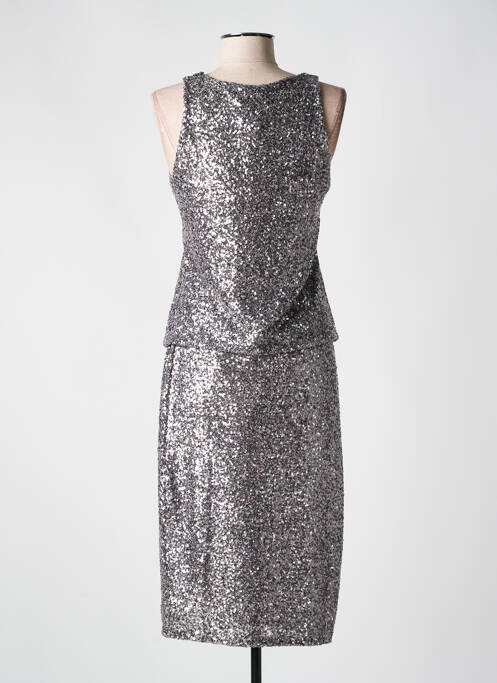 Ensemble jupe coupe cintrée gris ANGELA DAVIS femme