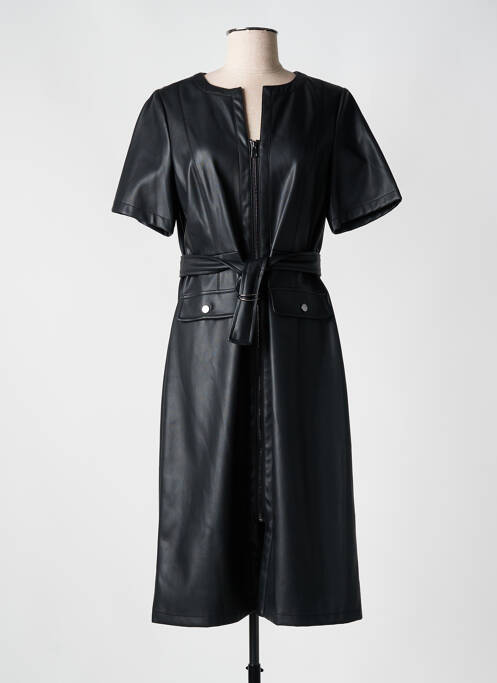Robe mi-longue manches courtes manches courtes noir DIANA GALLESI femme