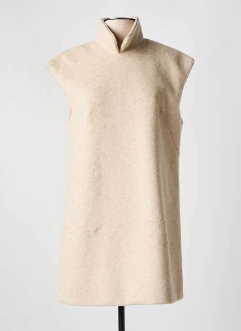 Robe courte beige LUMINA pour femme