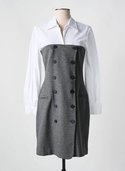 Robe courte gris ANGELA DAVIS pour femme