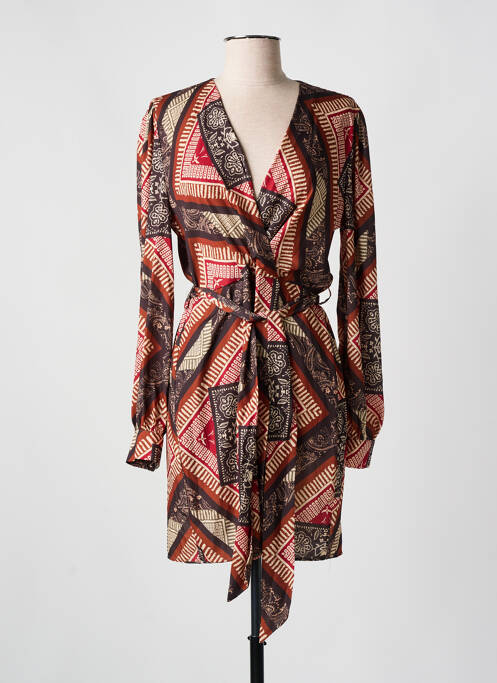 Robe courte marron ALTAMIRA pour femme