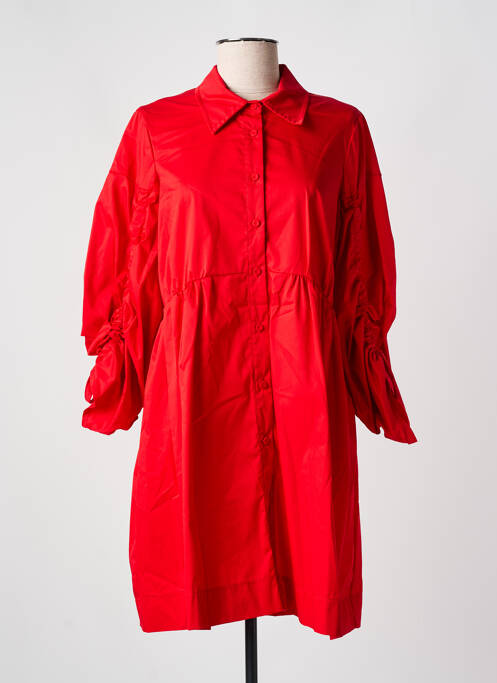 Robe courte rouge ANGELA DAVIS pour femme