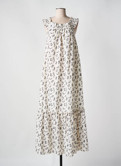 Robe longue blanc LUMINA pour femme