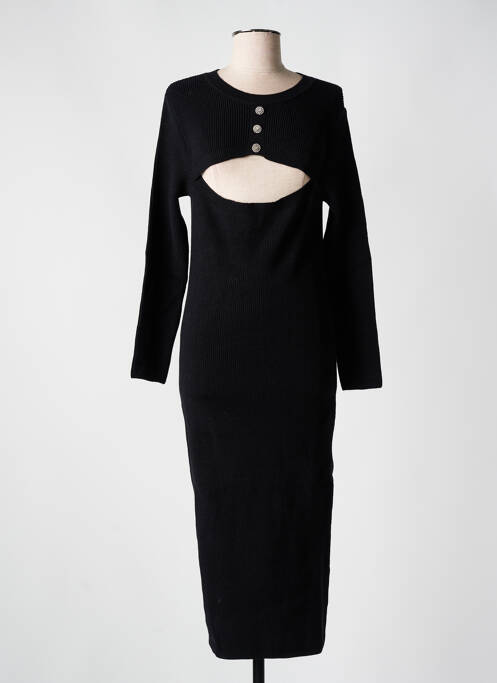 Robe longue noir ANGELA DAVIS pour femme