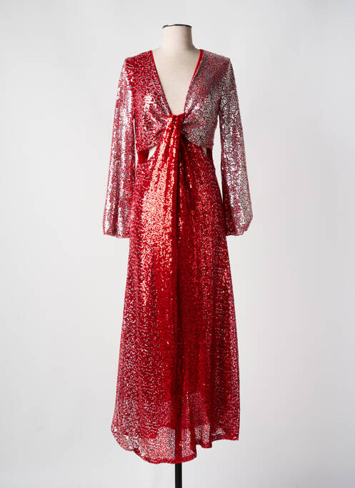 Robe longue rouge LUMINA pour femme