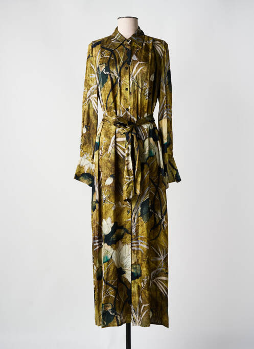 Robe longue vert ANGELA DAVIS pour femme