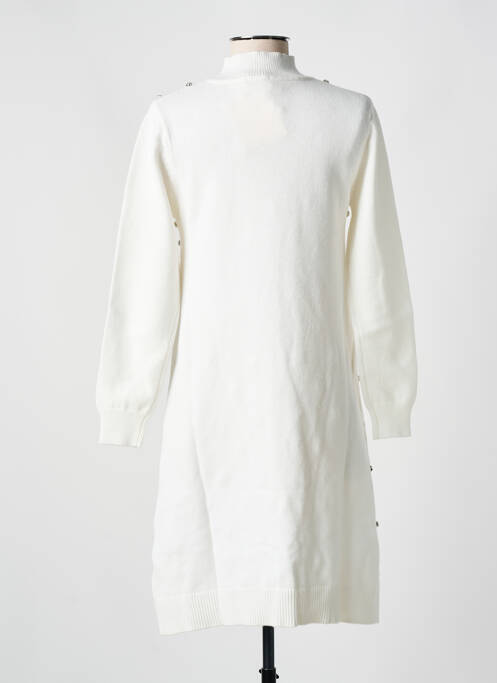 Robe mi-longue blanc ANGELA DAVIS pour femme