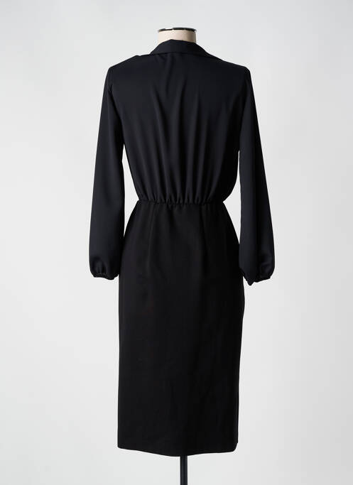 Robe mi-longue noir ANGELA DAVIS pour femme