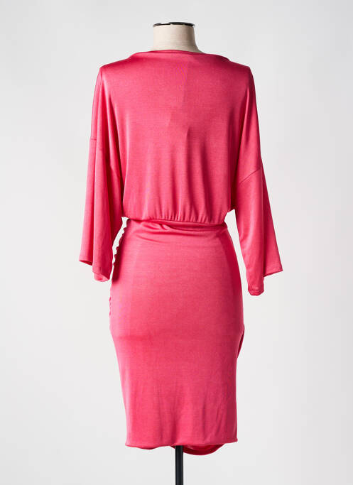 Robe mi-longue rose ANGELA DAVIS pour femme