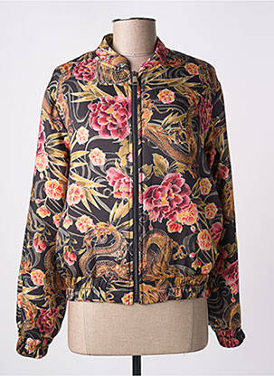 Blouson tissage matelassé noir ANGELA DAVIS femme