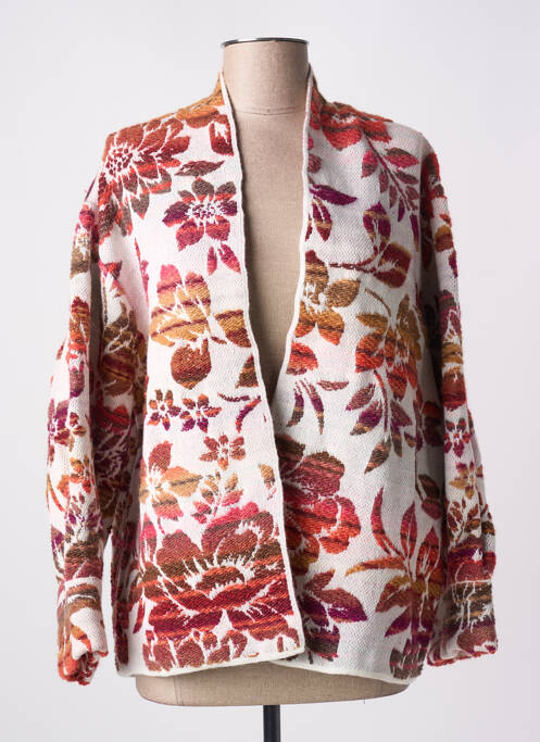 Gilet manches longues marron ANGELA DAVIS pour femme