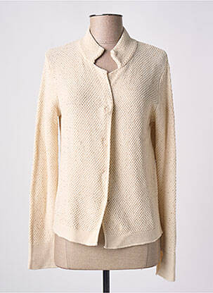 Gilet manches longues coupe cintrée beige FRIDA MADÉ femme
