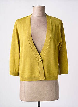 Gilet manches longues manches 3/4 vert DIANA GALLESI femme
