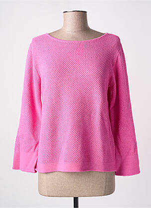 Pull coupe cintrée manches longues rose FRIDA MADÉ femme
