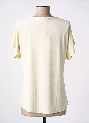 T-shirt stretch manches courtes beige FRIDA MADÉ femme