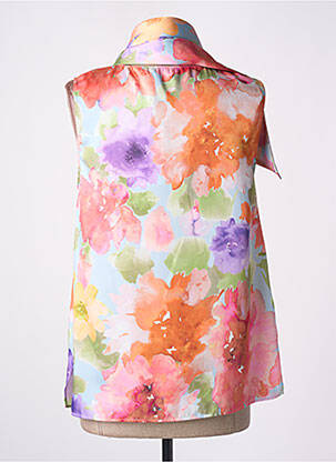 Top coupe fluide sans manche orange DIANA GALLESI femme