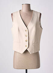 Gilet sans manche beige ANGELA DAVIS pour femme seconde vue