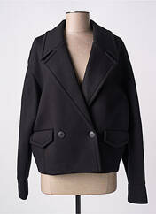 Manteau court noir ANGELA DAVIS pour femme seconde vue