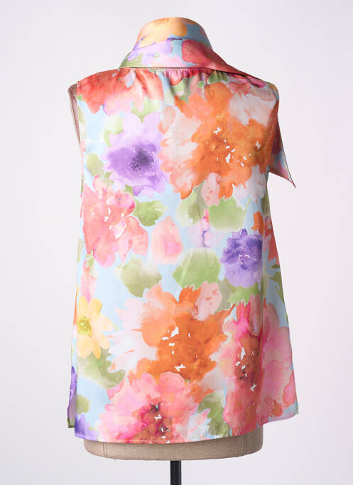 Top coupe fluide sans manche orange DIANA GALLESI femme