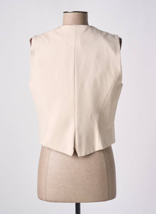 Gilet sans manche doublure beige ANGELA DAVIS femme