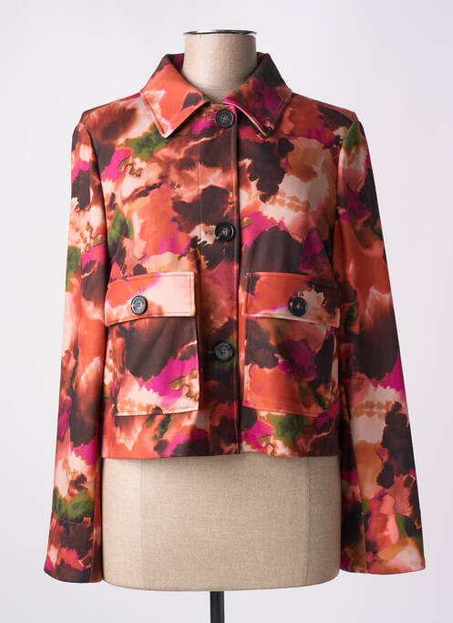 Veste casual col chemisier orange DIANA GALLESI femme