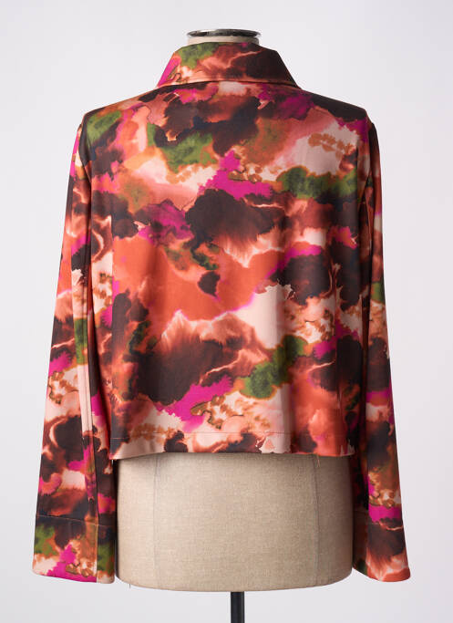 Veste casual col chemisier orange DIANA GALLESI femme