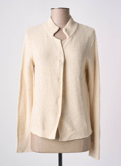 Gilet manches longues beige FRIDA MADÉ pour femme