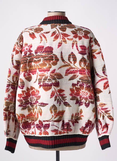 Gilet manches longues rouge ANGELA DAVIS pour femme