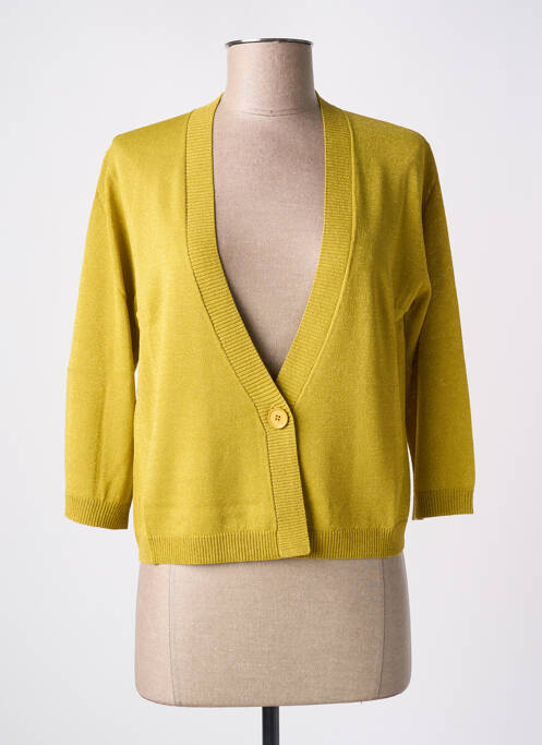 Gilet manches longues vert DIANA GALLESI pour femme