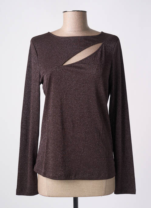Pull marron DIANA GALLESI femme