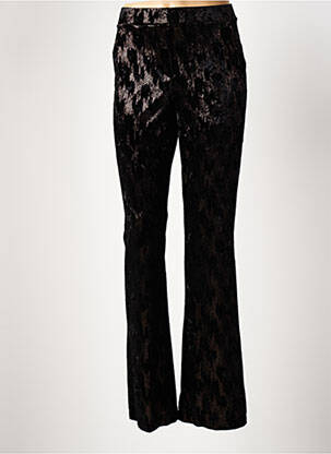 Pantalon slim taille élastique noir ANGELA DAVIS femme