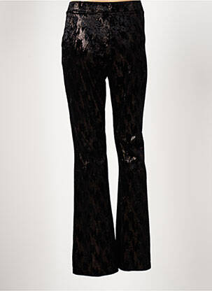 Pantalon slim taille élastique noir ANGELA DAVIS femme