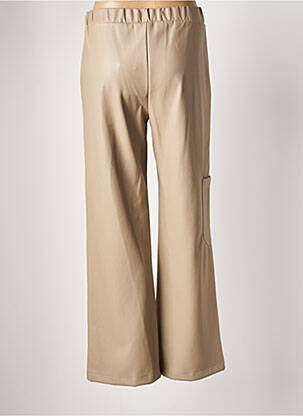 Pantacourt coupe droite beige ANGELA DAVIS femme