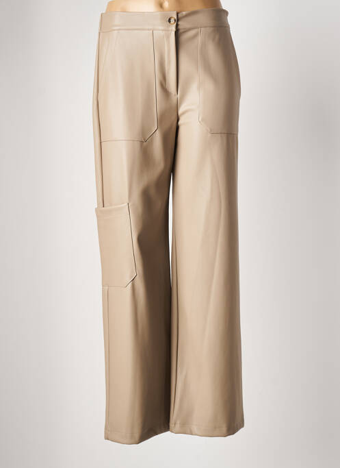 Pantacourt beige ANGELA DAVIS pour femme