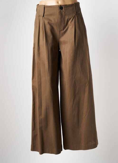 Pantalon flare marron ANGELA DAVIS pour femme