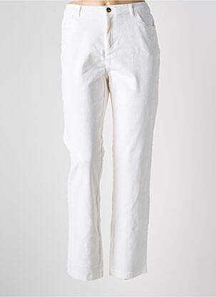 Pantalon droit stretch taille normale beige DIANA GALLESI femme