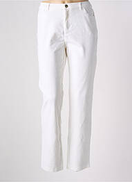 Pantalon droit stretch taille normale beige DIANA GALLESI femme