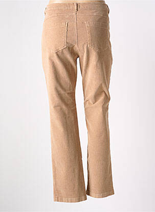 Pantalon droit stretch beige DIANA GALLESI femme