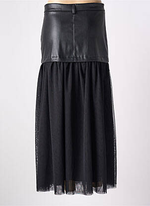 Jupe longue coupe droite noir ANGELA DAVIS femme