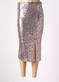 Jupe mi-longue taille normale rose ANGELA DAVIS femme