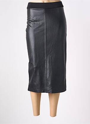 Jupe mi-longue stretch noir CARACTERE femme